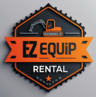 orange and charcoal logo for ez equip rental